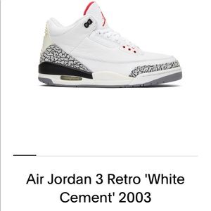 Air Jordan 3 Retro white cement 2003
